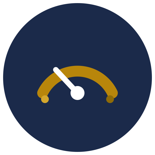 Low risk entry level opportunities icon